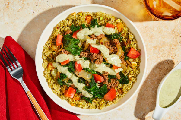 Bulgur & quinoa lunch bowls recipe