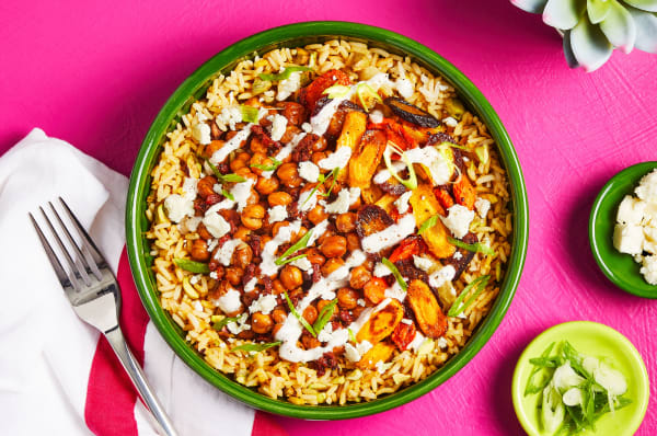 Middle Eastern Style Chickpea Bowls