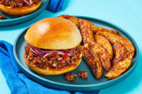 Pulled pork top sloppy joe