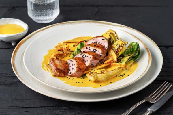 Thai green curry duck recipe top