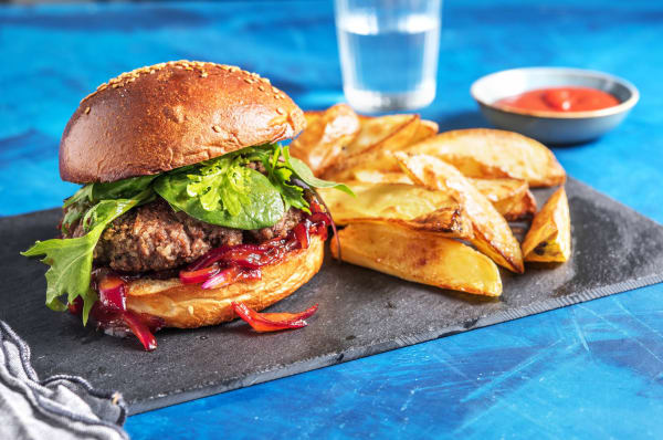 Plate burger sales