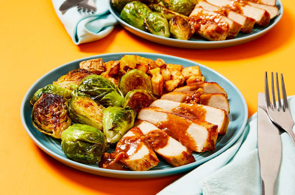 Everyplate The Affordable Meal Kit For Everyone Baked pork chops with roasted raspberry chipotle sauce. everyplate the affordable meal kit for