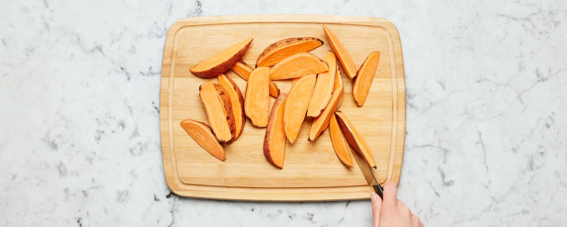 How to Cut Sweet Potatoes - It's a Veg World After All®