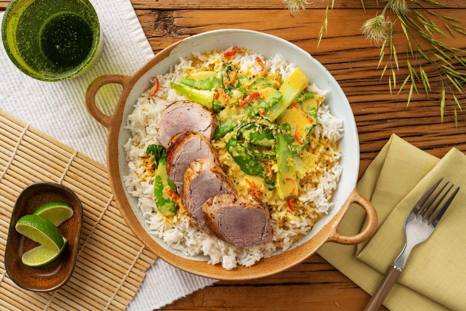 Thai yellow clearance pork curry